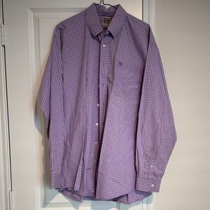 Purple Checkered Men's Cinch shirt